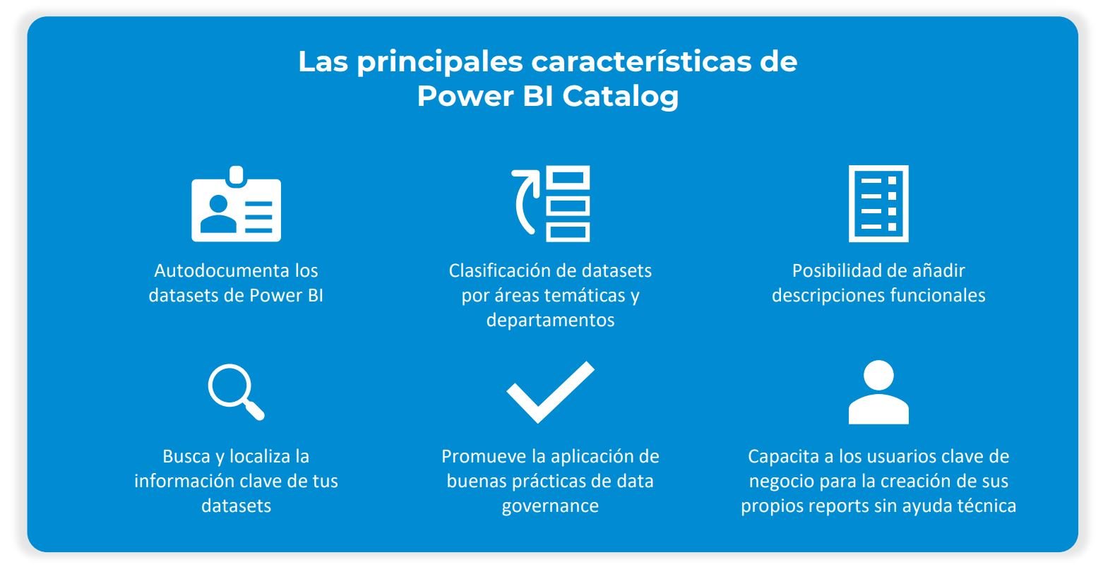 Características técnicas de Power BI Data Catalog