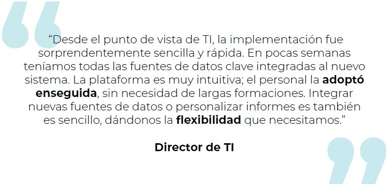 Caso de Éxito Hotel Management Dashboards Software de Gestión Hotelera Testimonio del Director de TI