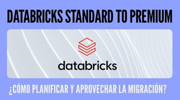 Migración de Azure Databricks Standard a Premium con logo de Databricks y concepto de planificación estratégica