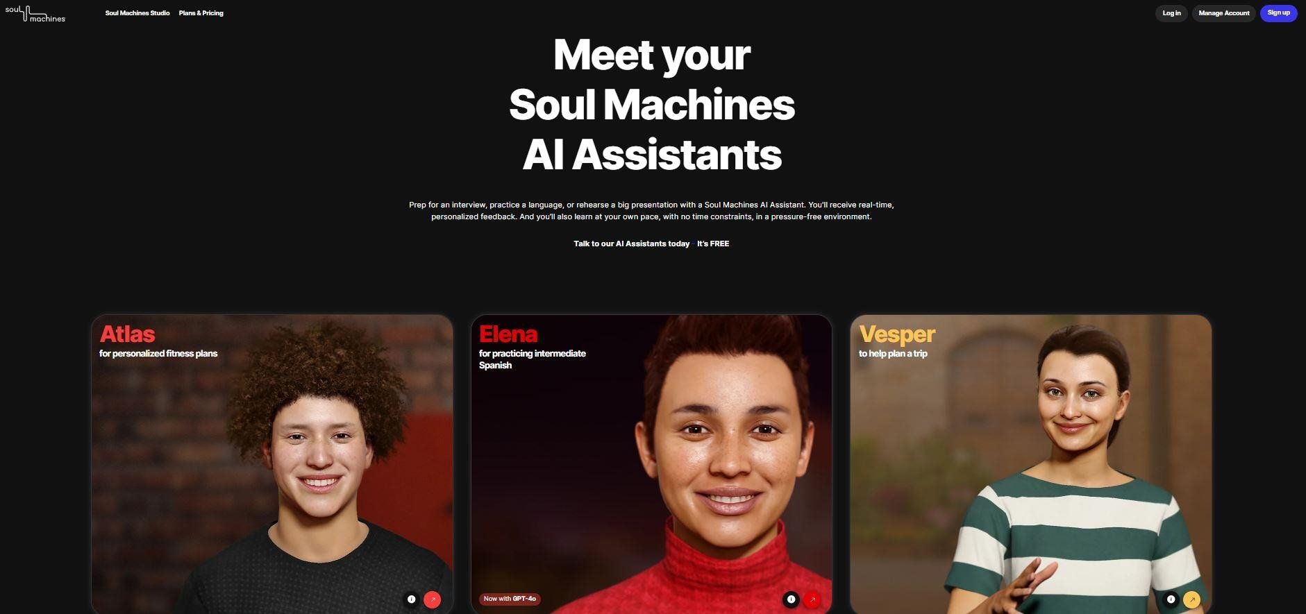 Soul Machines AI Assistants