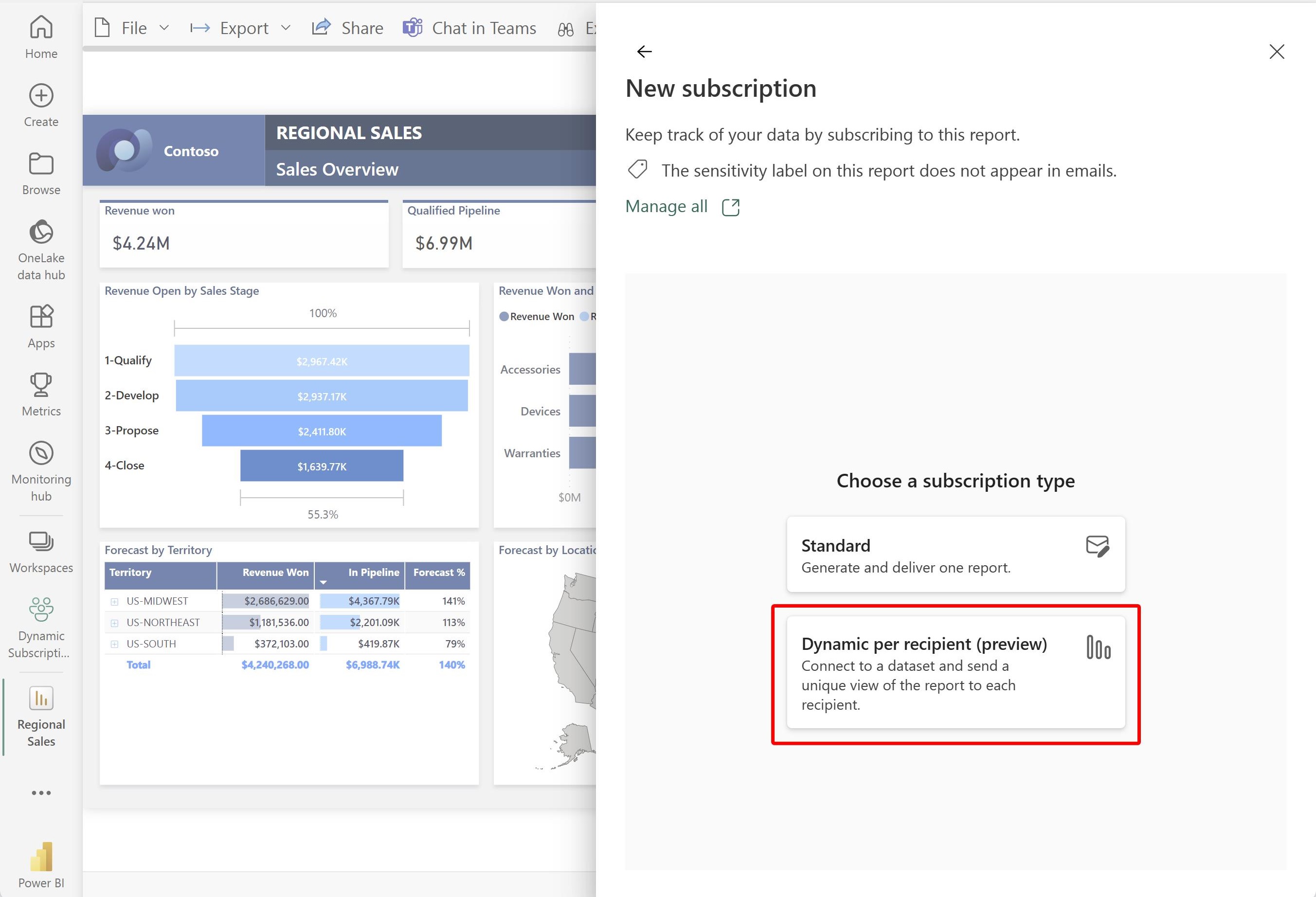 Power BI: How to Set up Dynamic per Recipient Subscriptions