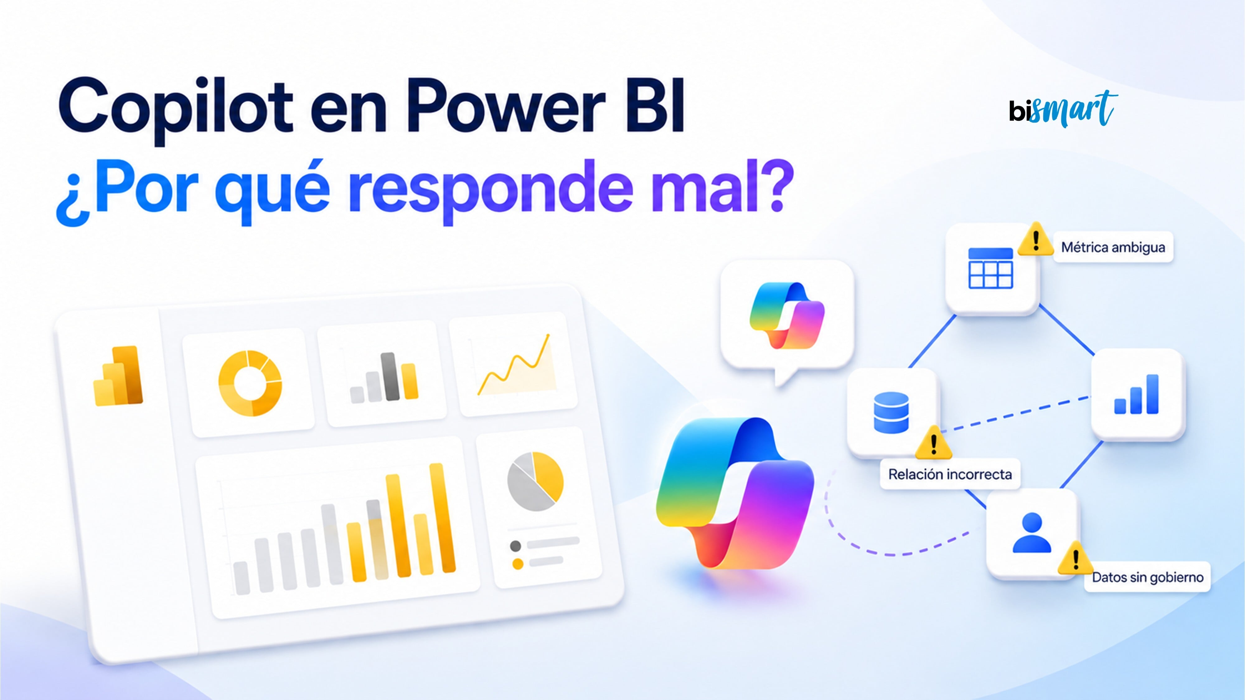 Errores que hacen que Copilot responda mal en Power BI